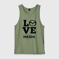 Майка мужская хлопок Mazda Love Classic, цвет: авокадо