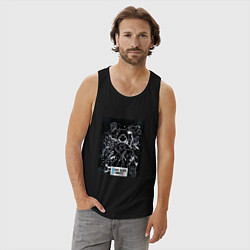 Майка мужская хлопок Love Death & Robots Collage, цвет: черный — фото 2