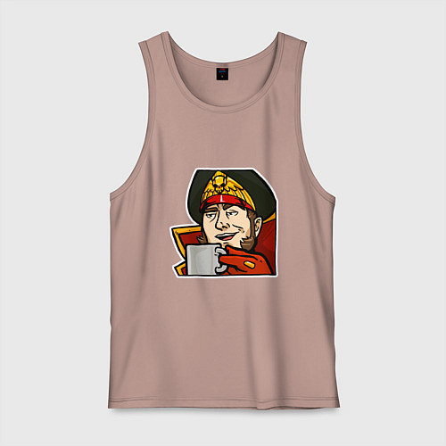 Мужская майка Ciaphas Cain Mug mug / Пыльно-розовый – фото 1