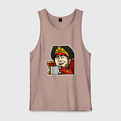 Майка мужская хлопок Ciaphas Cain Mug mug, цвет: пыльно-розовый