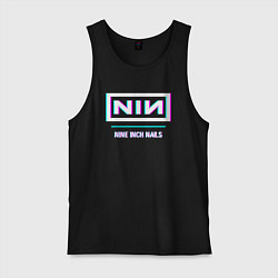 Майка мужская хлопок Nine Inch Nails Glitch Rock, цвет: черный