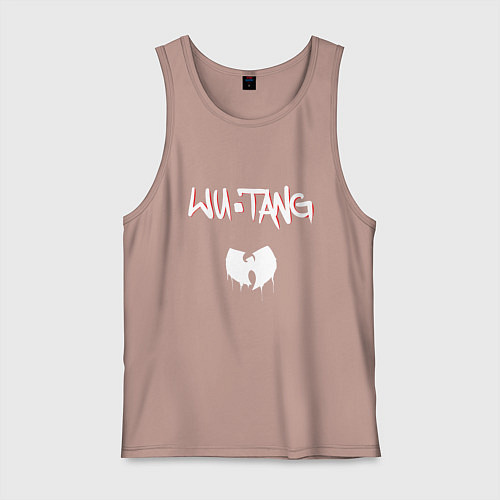 Мужская майка Ву-Тэнг Клэн / Пыльно-розовый – фото 1