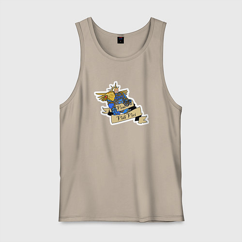 Мужская майка Робаут Жиллиман в стиле Симпсонов / Миндальный – фото 1