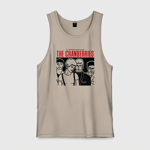 Мужская майка Sus 50 mejores canciones - The Cranberries / Миндальный – фото 1
