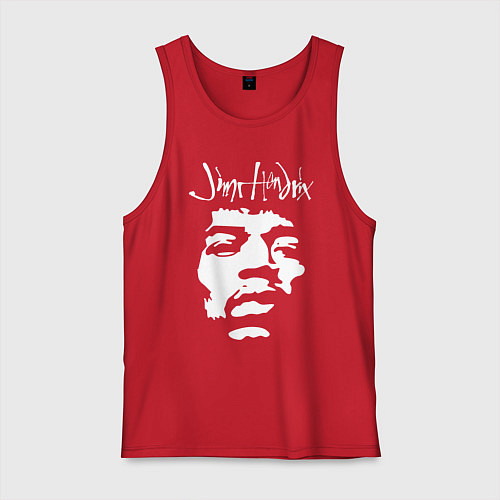 Мужская майка Джими Хендрикс / Красный – фото 1