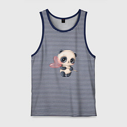 Мужская майка Панда с леденцом