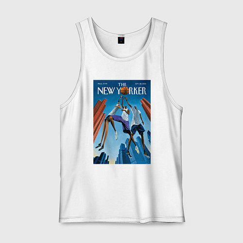 Мужская майка Обложка журнала New Yorker / Белый – фото 1