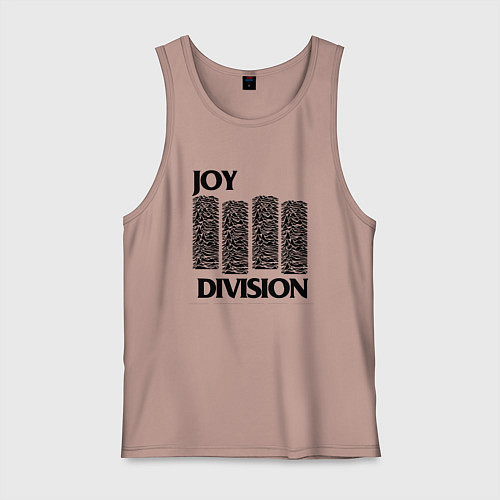 Мужская майка Joy Division - rock / Пыльно-розовый – фото 1