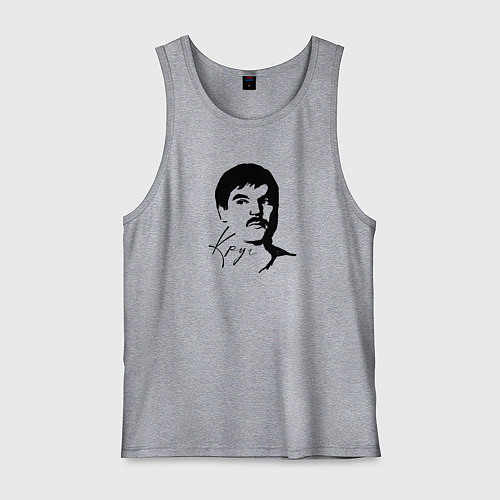 Мужская майка Лицо Михаила / Меланж – фото 1