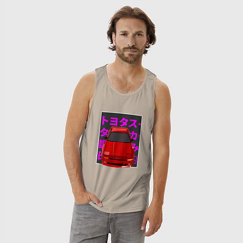 Мужская майка Supra A70 MK3 JDM / Миндальный – фото 3