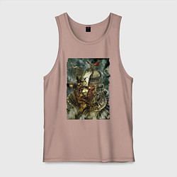 Мужская майка Фантастический механистический костюм для девушки