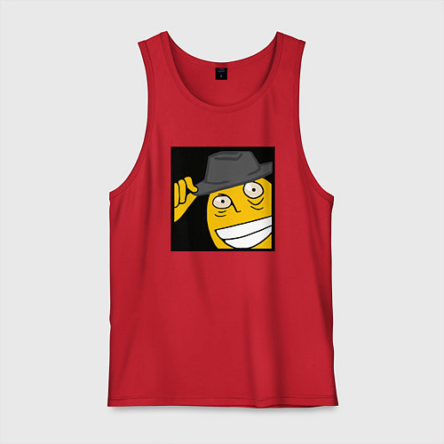 Мужская майка Рофлан здарова / Красный – фото 1