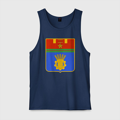 Мужская майка Герб Волгограда / Тёмно-синий – фото 1