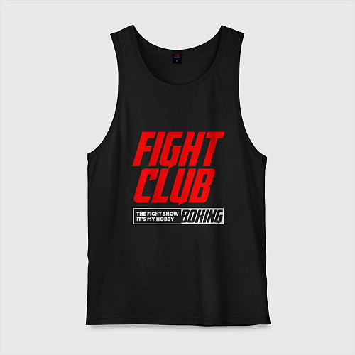 Мужская майка Fight club boxing / Черный – фото 1