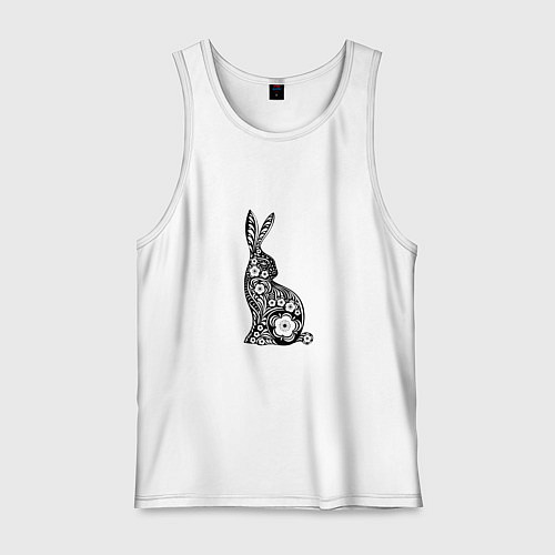 Мужская майка White-Black Rabbit / Белый – фото 1