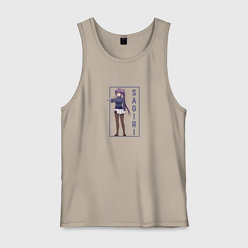 Мужская майка Сагири Амэно - Юна из гостиницы Юраги / Миндальный – фото 1