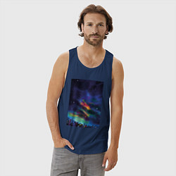 Майка мужская хлопок Звездная рапсодия, цвет: тёмно-синий — фото 2