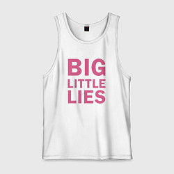 Майка мужская хлопок Big Little Lies logo, цвет: белый