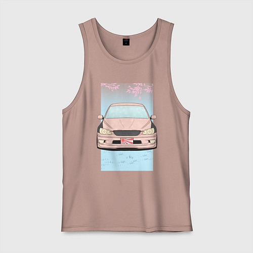 Мужская майка Toyota Altezza stance alternative / Пыльно-розовый – фото 1