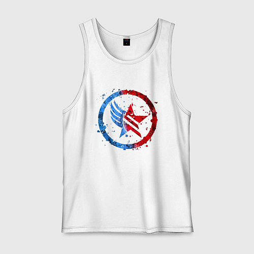 Мужская майка Mass Effect Renegade - Paragon Combo / Белый – фото 1