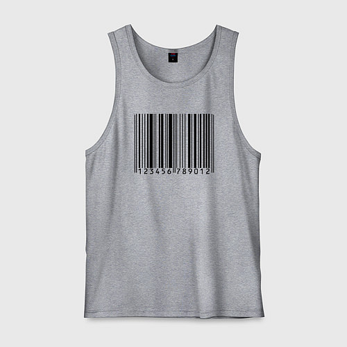 Мужская майка Штрих код / Меланж – фото 1