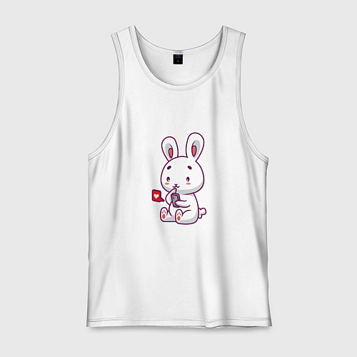 Мужская майка Rabbit like / Белый – фото 1