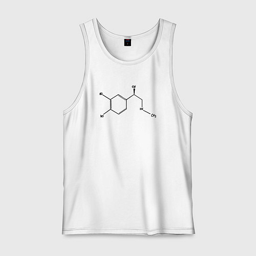 Мужская майка Адреналинчик / Белый – фото 1