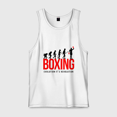 Мужская майка Boxing evolution / Белый – фото 1