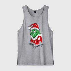 Мужская майка Santa Claus Grinch - merry Christmas