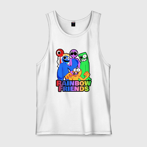 Мужская майка Радужные друзья персонажи игры / Белый – фото 1