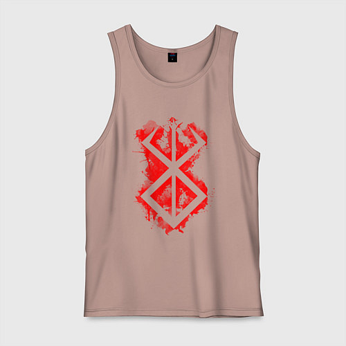 Мужская майка Клеймо жертвы - брызги - гатс / Пыльно-розовый – фото 1