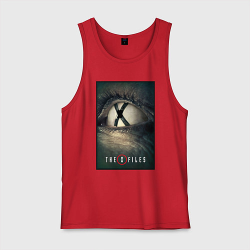 Мужская майка X - Files poster / Красный – фото 1