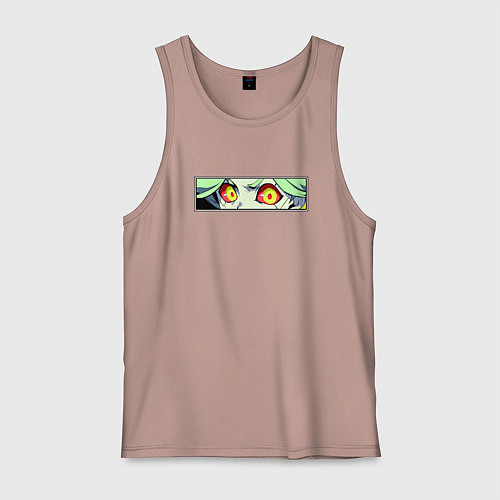 Мужская майка Ребекка из Киберпанка: Глаза / Пыльно-розовый – фото 1