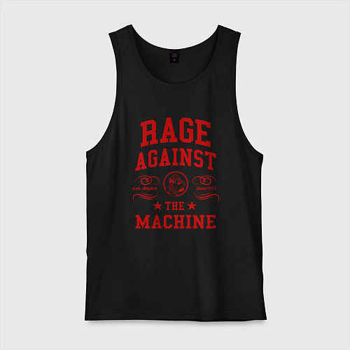 Мужская майка Rage Against the Machine красный / Черный – фото 1