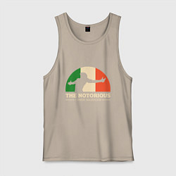 Майка мужская хлопок The Notorious, цвет: миндальный