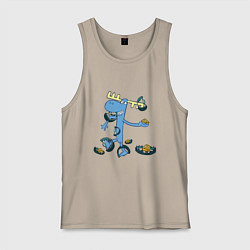 Майка мужская хлопок Lumpy trap, цвет: миндальный