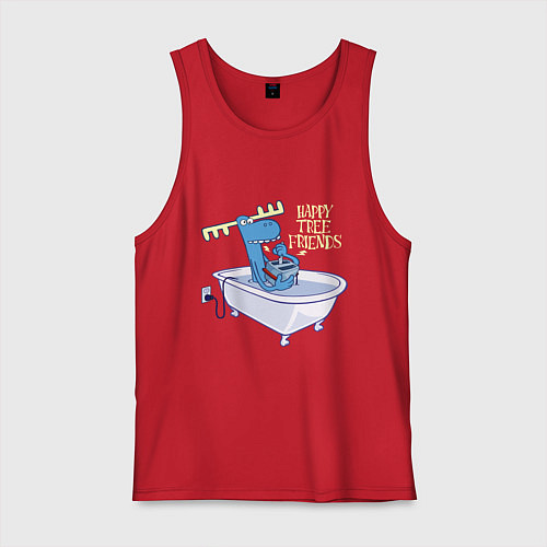 Мужская майка Lumpy - high voltage / Красный – фото 1