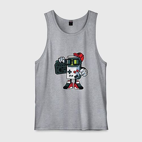 Мужская майка Nintendo - game boy / Меланж – фото 1