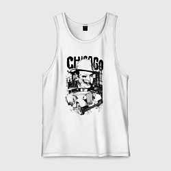 Мужская майка Аль Капоне с сигарой и авто