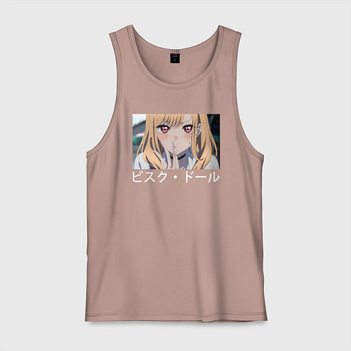 Мужская майка Марин Китагава аниме / Пыльно-розовый – фото 1