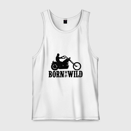 Мужская майка Born to be wild / Белый – фото 1