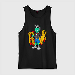 Мужская майка Монстр-панк с розой