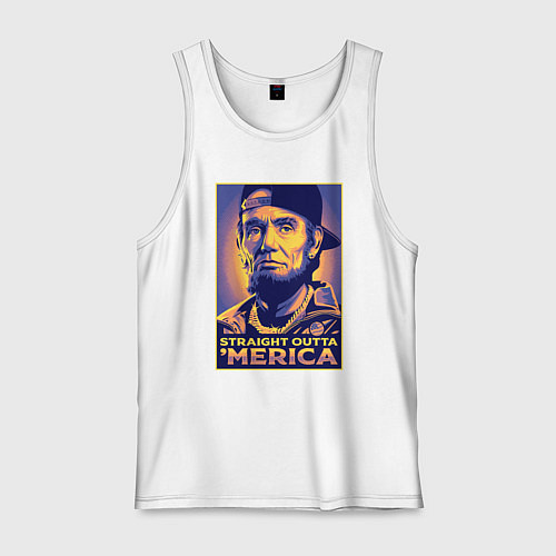 Мужская майка Lincoln rapper / Белый – фото 1