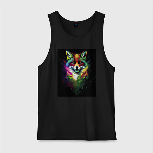 Мужская майка Colorful Fox / Черный – фото 1