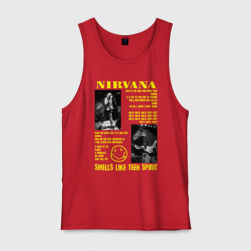 Мужская майка Nirvana SLTS / Красный – фото 1