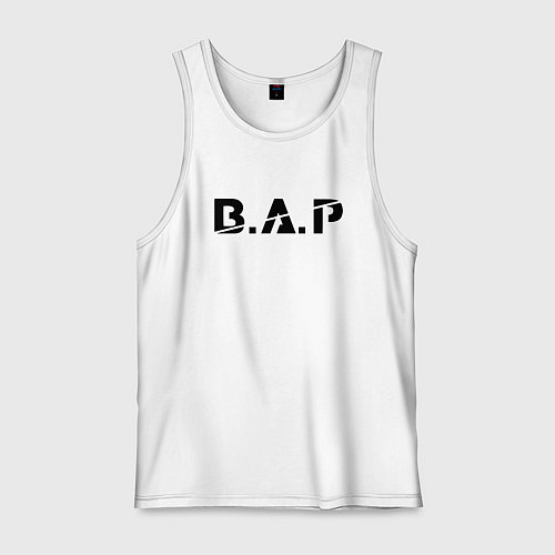 Мужская майка B A P black logo / Белый – фото 1