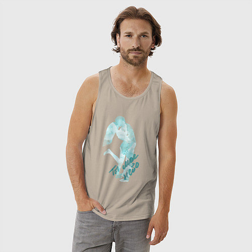 Мужская майка Мое небо / Миндальный – фото 3