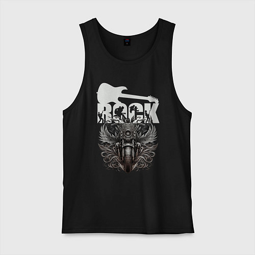 Мужская майка Rocknroll жив / Черный – фото 1