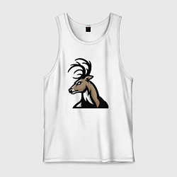 Майка мужская хлопок Deer mood, цвет: белый