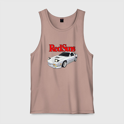 Мужская майка Red Suns / Пыльно-розовый – фото 1